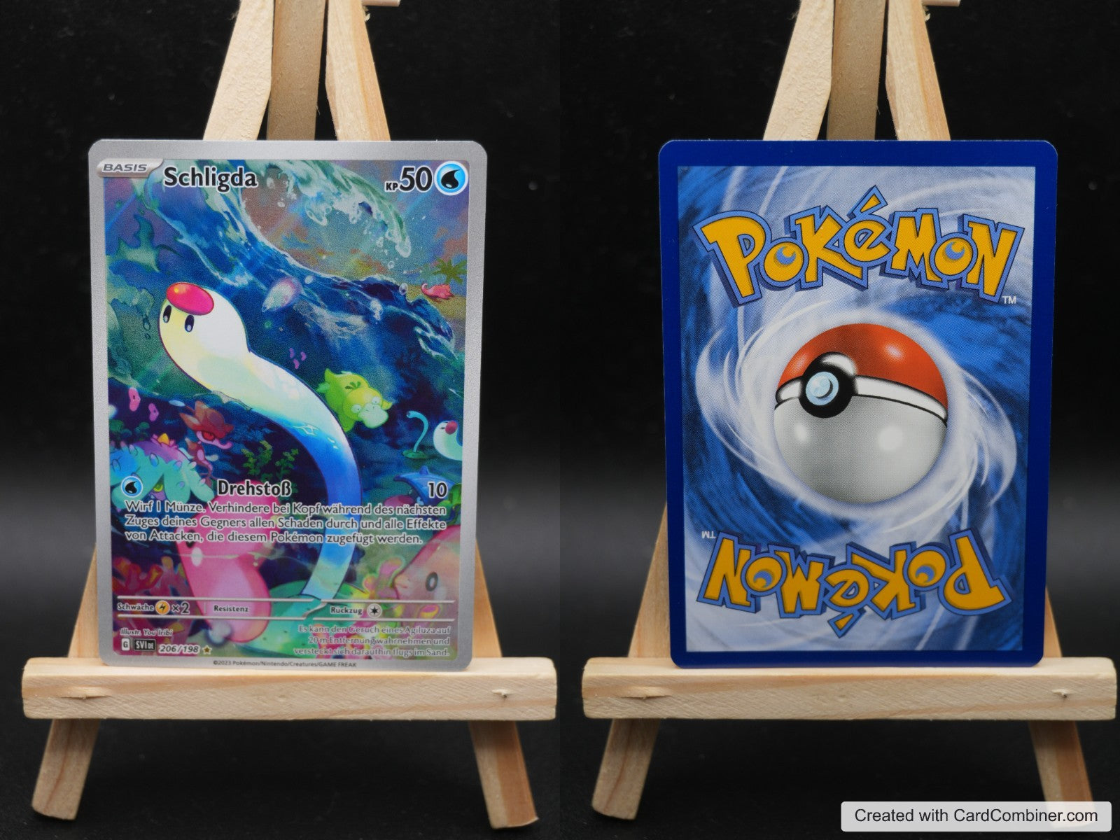 Schligda SVI 206 Karmesin und Purpur Pokémon Karte Deutsch Near Mint
