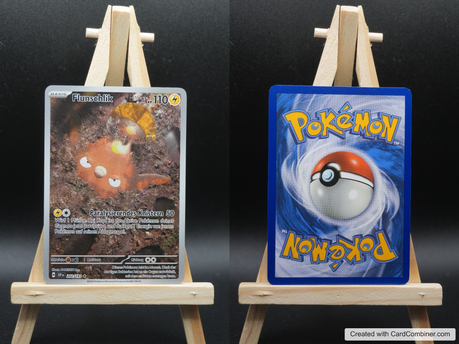 Flunschlik SSP 202 Stürmische Funken Pokémon Karte Deutsch Near Mint