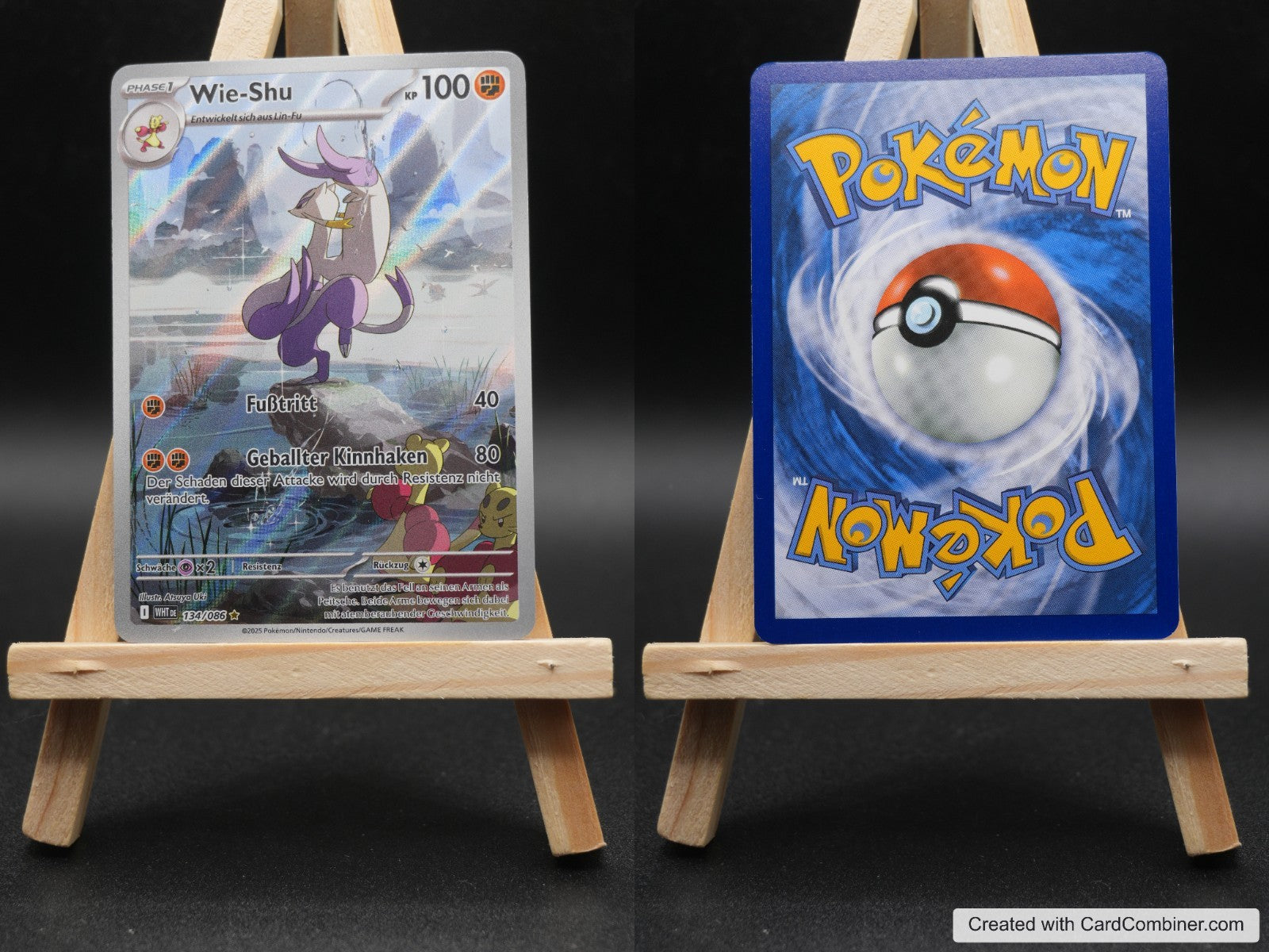 Wie-Shu WHT 134 Weiße Flammen Pokémon Karte Deutsch Near Mint