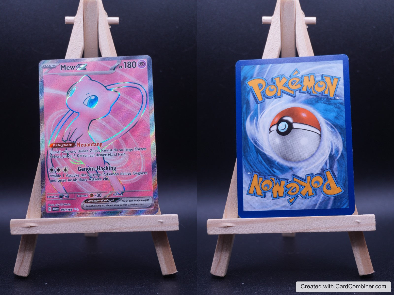 Mew ex MEW 193 151 Pokémon Karte Deutsch Near Mint