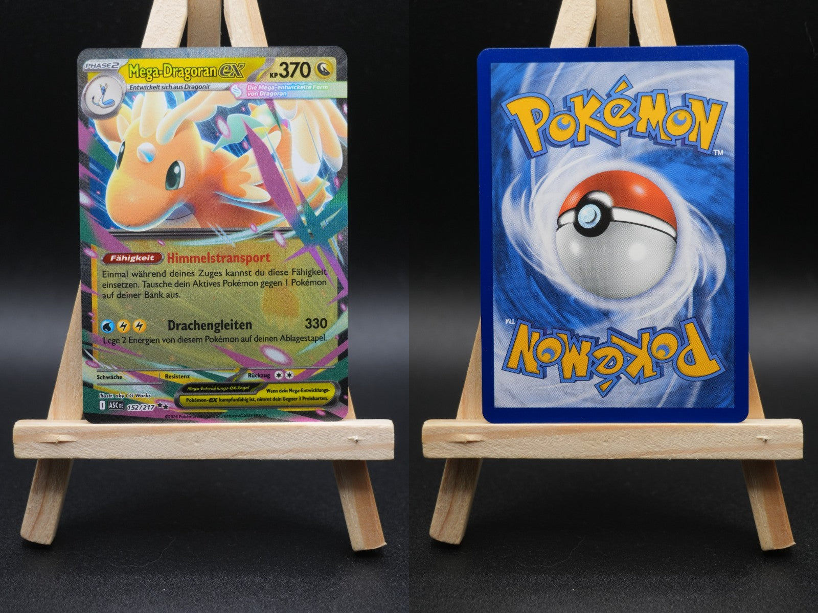 Mega Dragoran ex ASC 152 Erhabene Helden Pokémon Karte Deutsch Near Mint