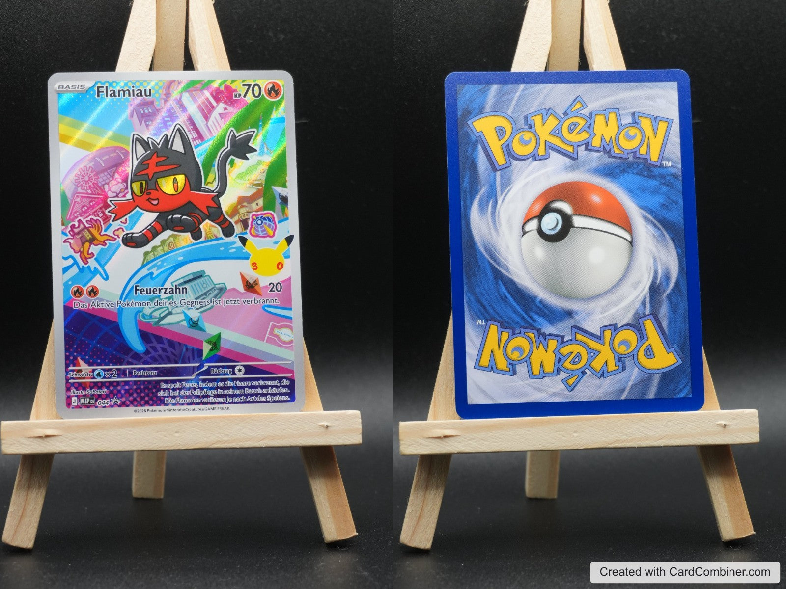 Flamiau MEP 044 MEP Black Star Promos Pokémon Karte Deutsch Near Mint