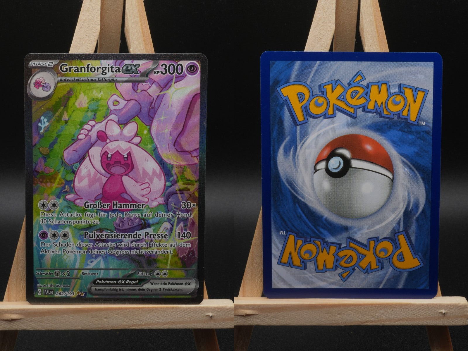 Granforgita ex PAL 262 Entwicklungen in Paldea Pokémon Karte Deutsch Near Mint