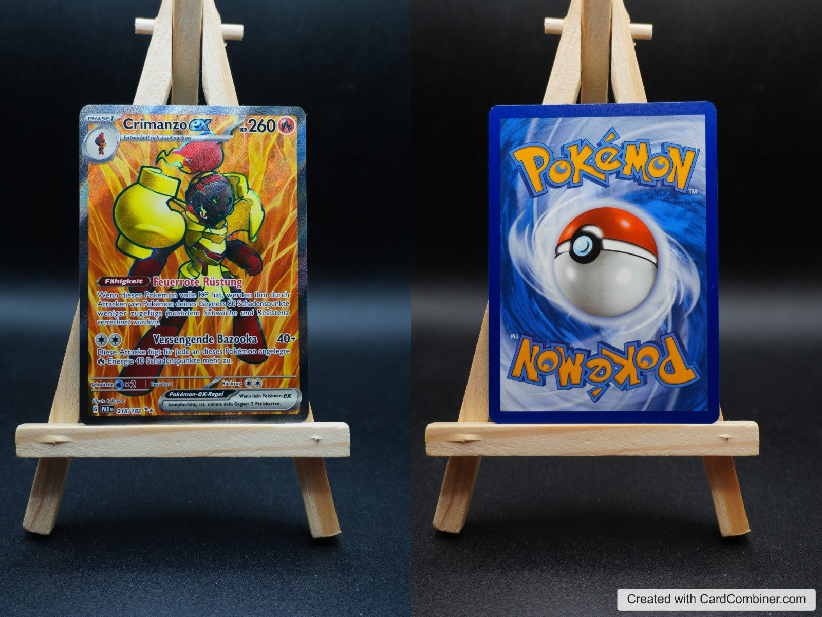 Crimanzo ex PAR 218 Paradoxrift Pokémon Karte Deutsch Near Mint