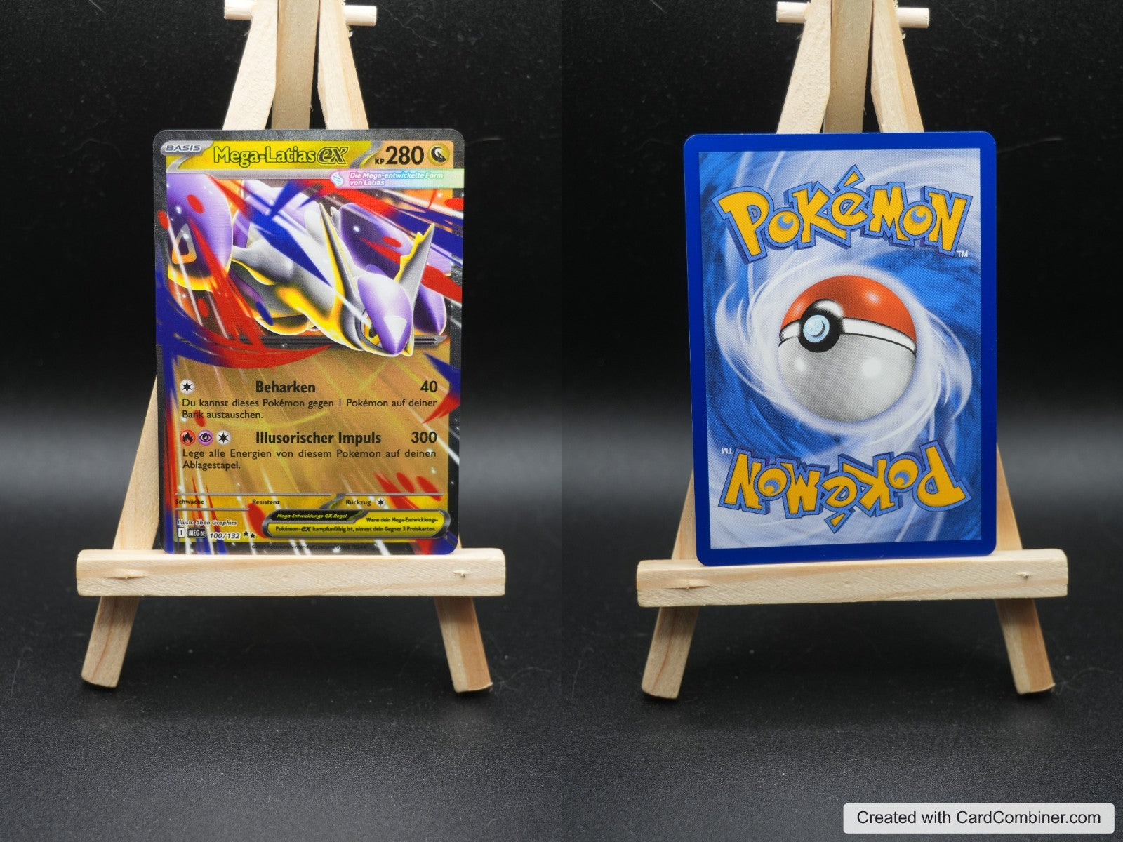 Mega Latias ex MEG 100 Mega-Entwicklung Pokémon Karte Deutsch Near Mint