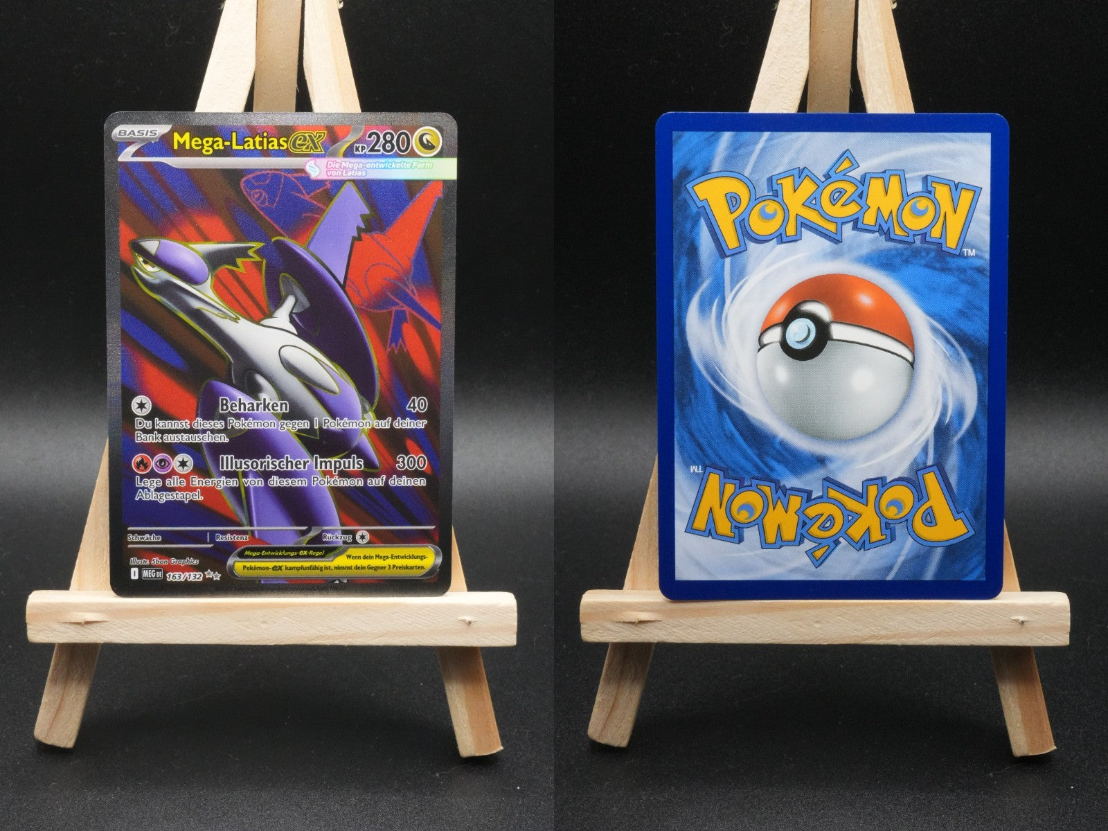 Mega Latias ex MEG 163 Mega-Entwicklung Pokémon Karte Deutsch Near Mint
