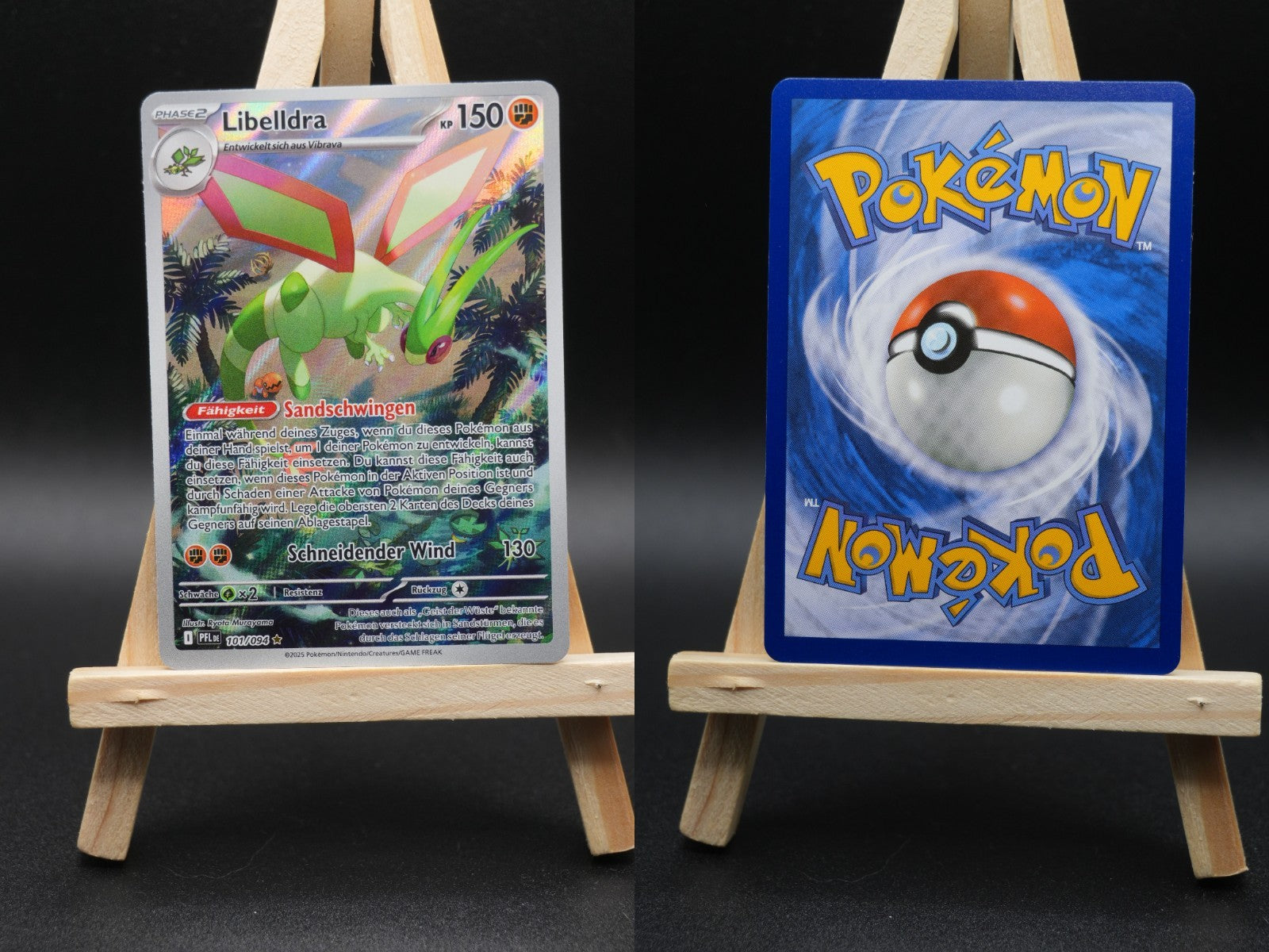 Libelldra PFL 101 Fatale Flammen Pokémon Karte Deutsch Near Mint