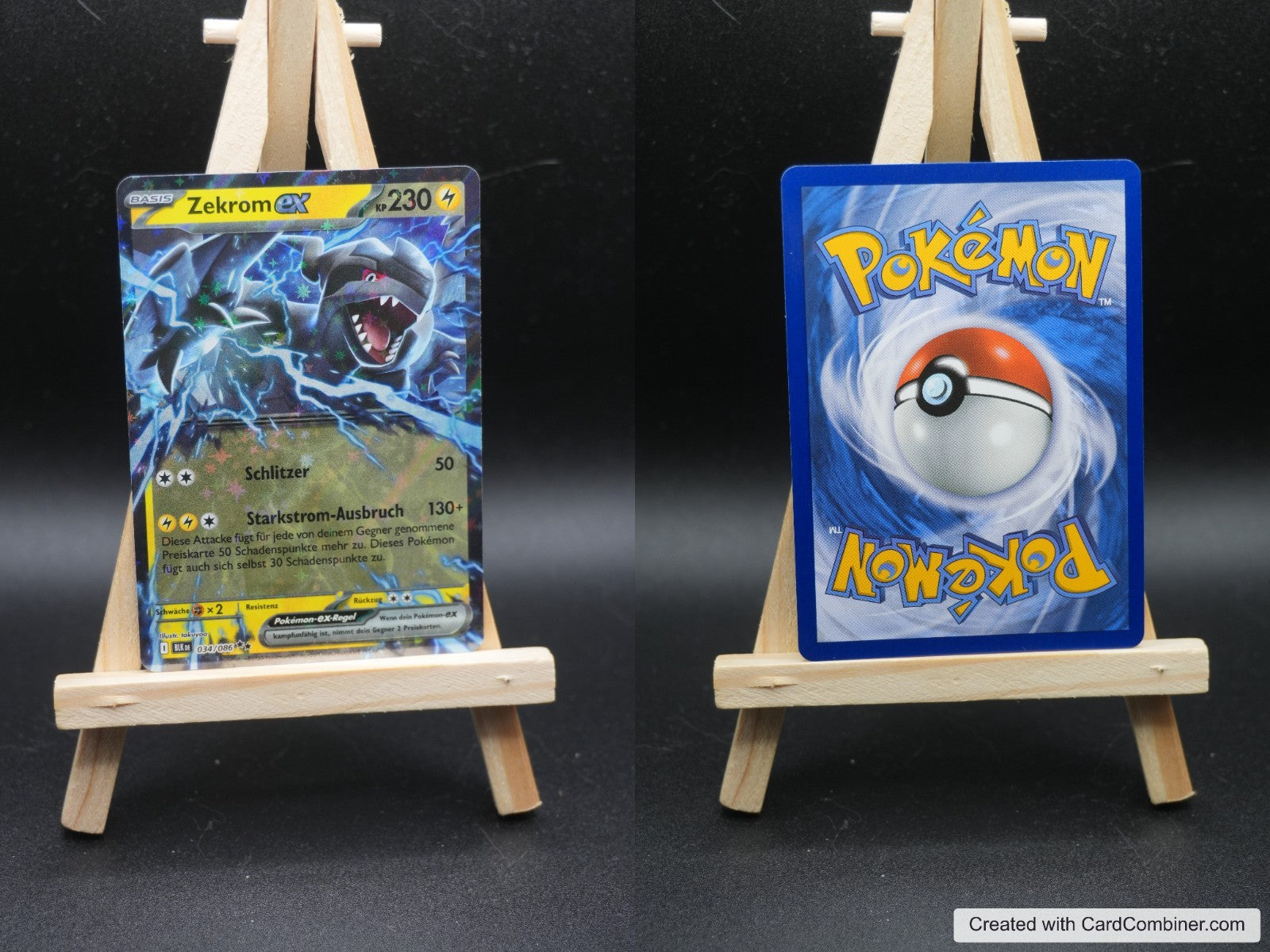 Zekrom ex BLK 034 Schwarze Blitze Pokémon Karte Deutsch Near Mint
