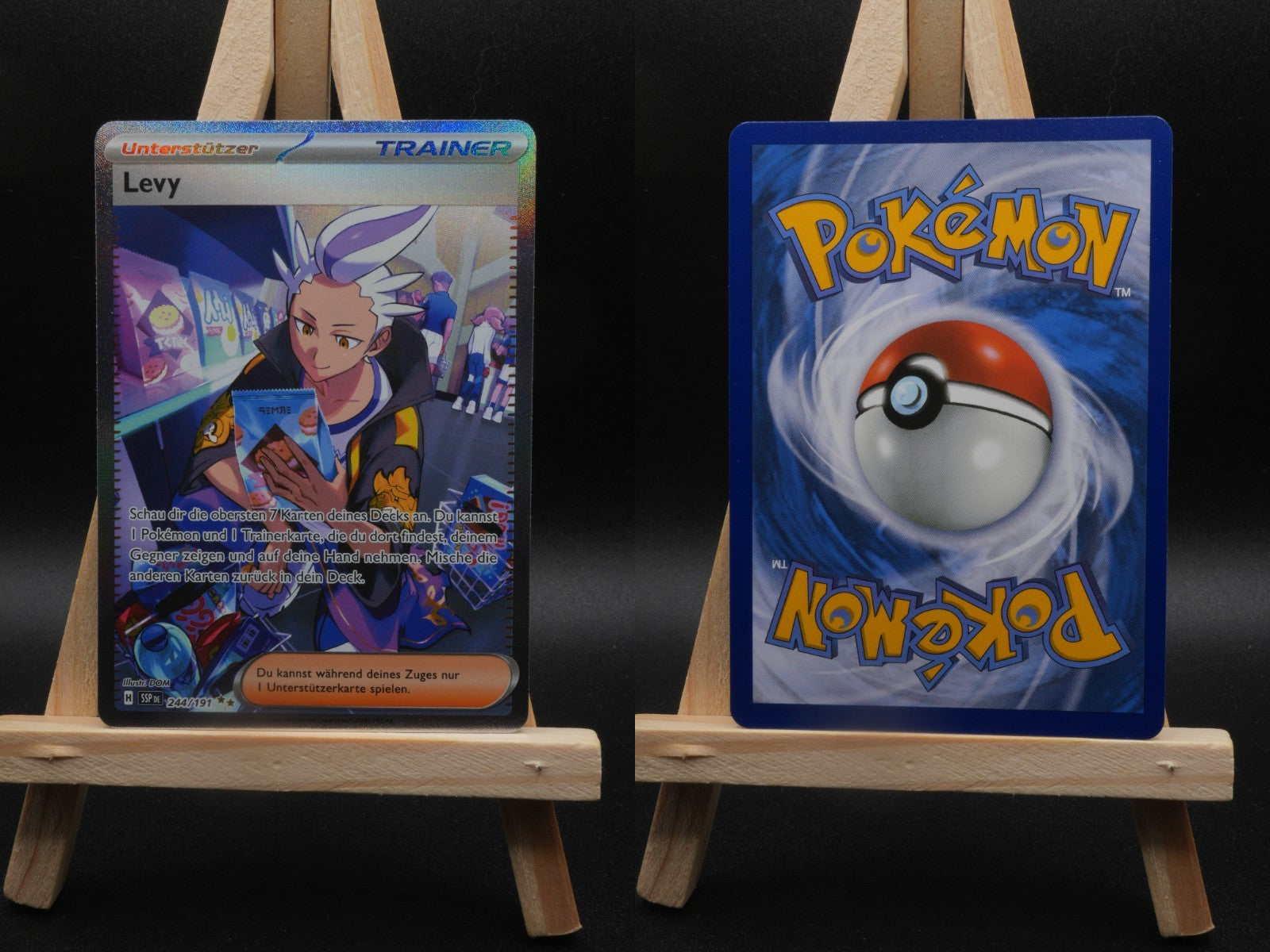 Levy SSP 244 Stürmische Funken Pokémon Karte Deutsch Near Mint