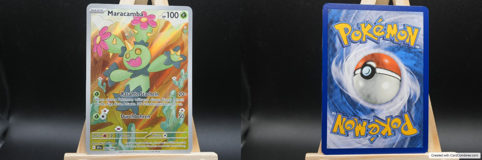 Maracamba BLK 093 Schwarze Blitze Pokémon Karte Deutsch Near Mint