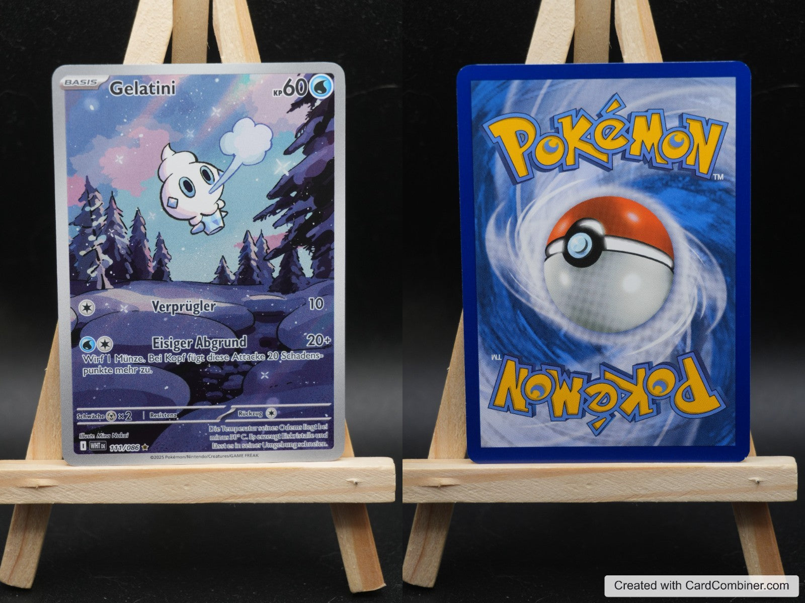 Gelatini WHT 111 Weiße Flammen Pokémon Karte Deutsch Near Mint