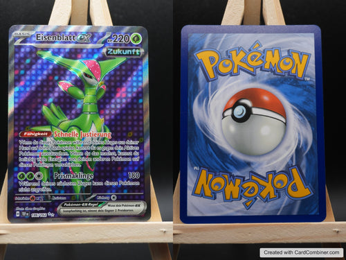 Eisenblatt ex TEF 186 Gewalten der Zeit Pokémon Karte Deutsch Near Mint