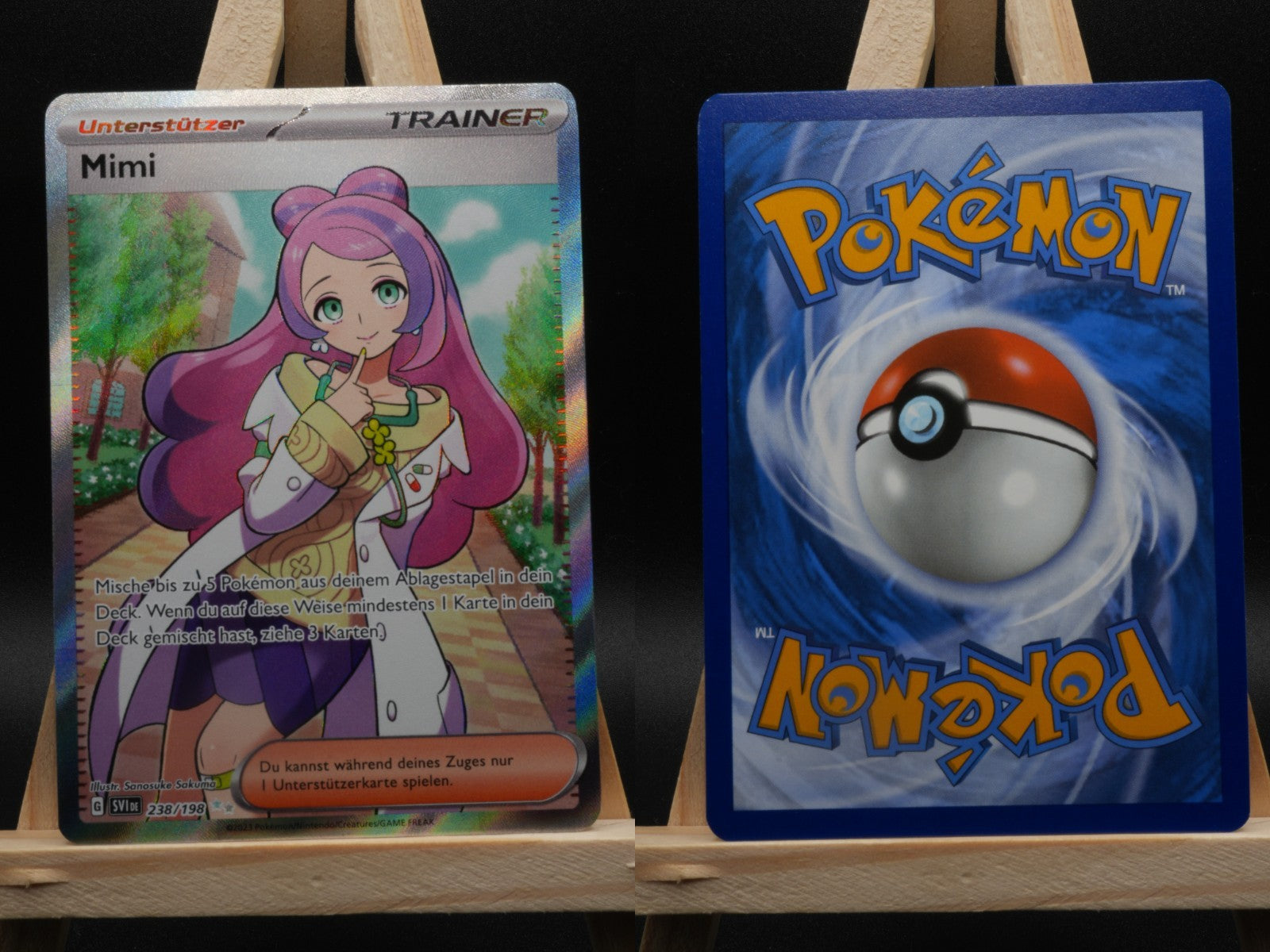 Mimi 238/198 Ultra Rare Karmesin und Purpur DE NM Pokémon