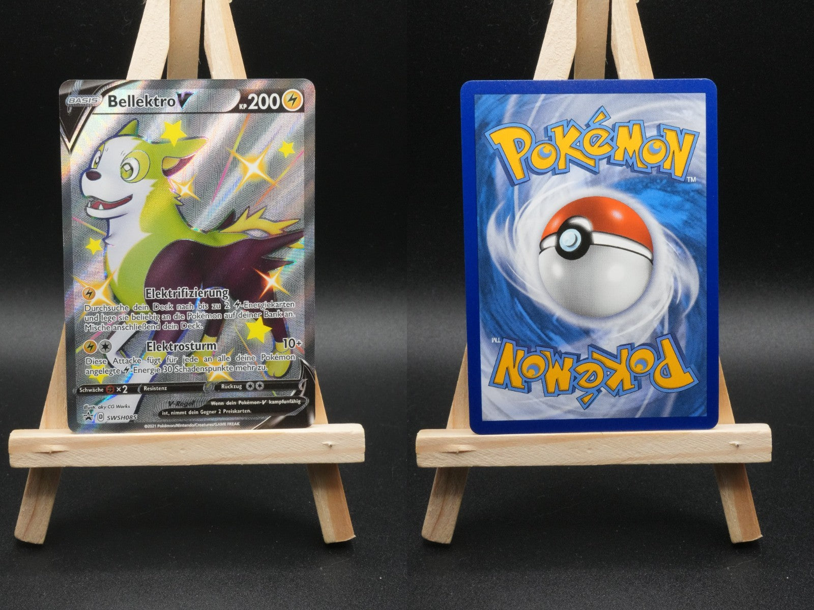 Bellektro V SWSH 085 SWSH Black Star Promos Pokémon Karte Deutsch Near Mint