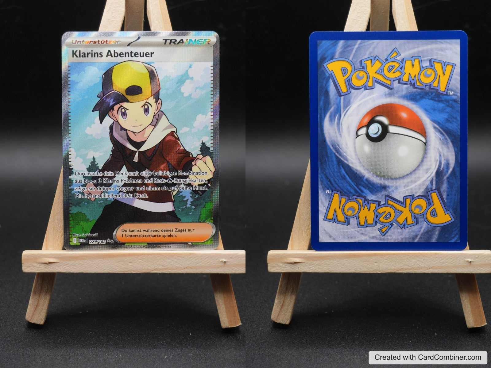 Klarins Abenteuer DRI 221 Ewige Rivalen Pokémon Karte Deutsch Near Mint
