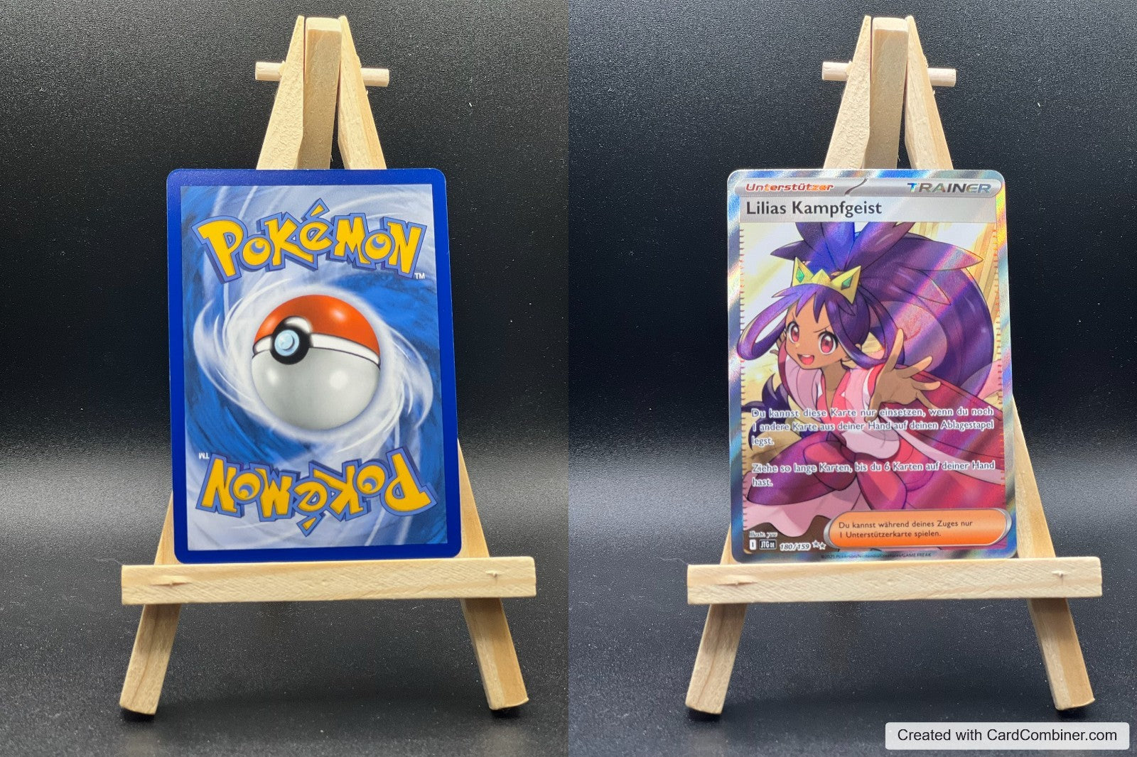 Lilias Kampfgeist JTG 180 Reisegefährten Pokémon Karte Deutsch Near Mint