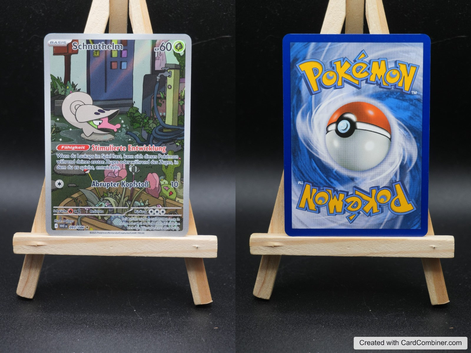 Schnuthelm WHT 093 Weiße Flammen Pokémon Karte Deutsch Near Mint