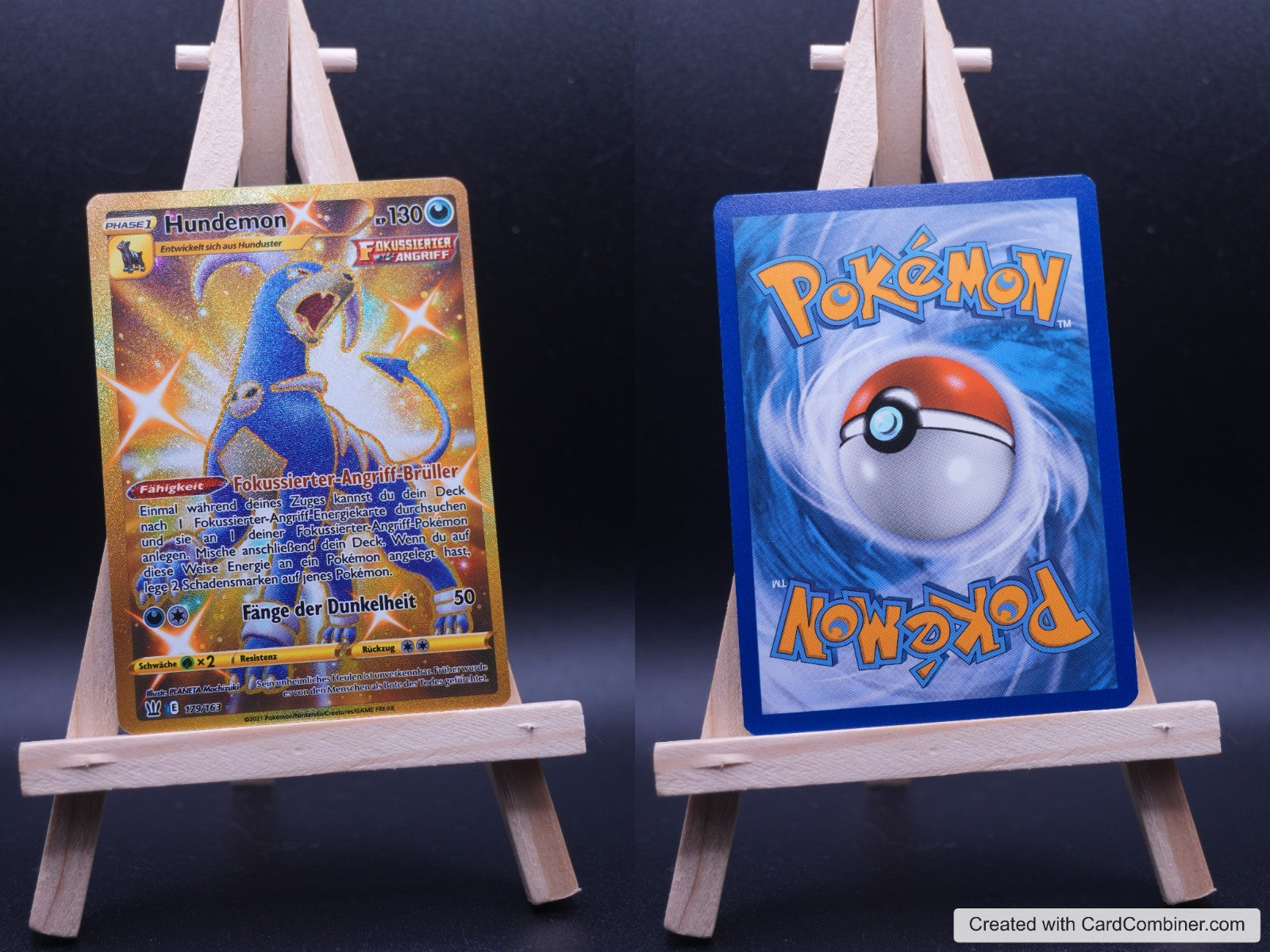 Hundemon BST 179 Kampfstile Pokémon Karte Deutsch Near Mint