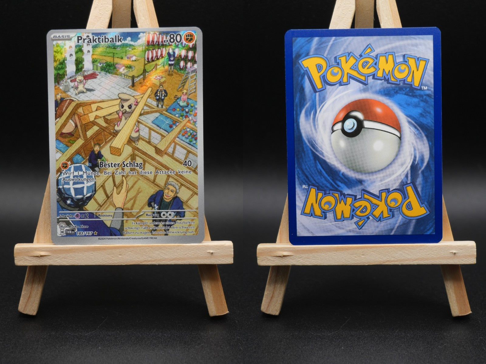 Praktibalk TWM 183 Maskerade im Zwielicht Pokémon Karte Deutsch Near Mint