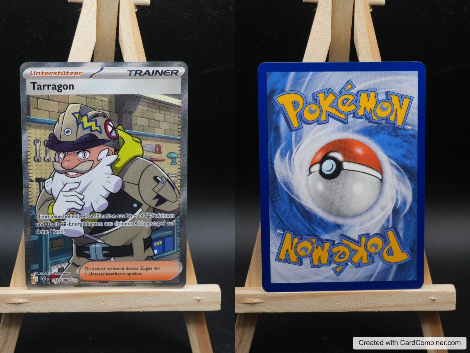 Tarragon POR 116 Optimale Ordnung Pokémon Karte Deutsch Near Mint