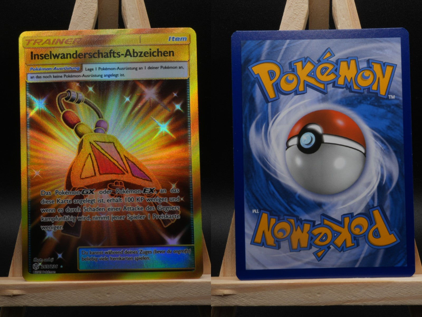 Inselwanderschafts-Abzeichen 265/236 Secret Rare Welten im Wandel DE NM Pokémon