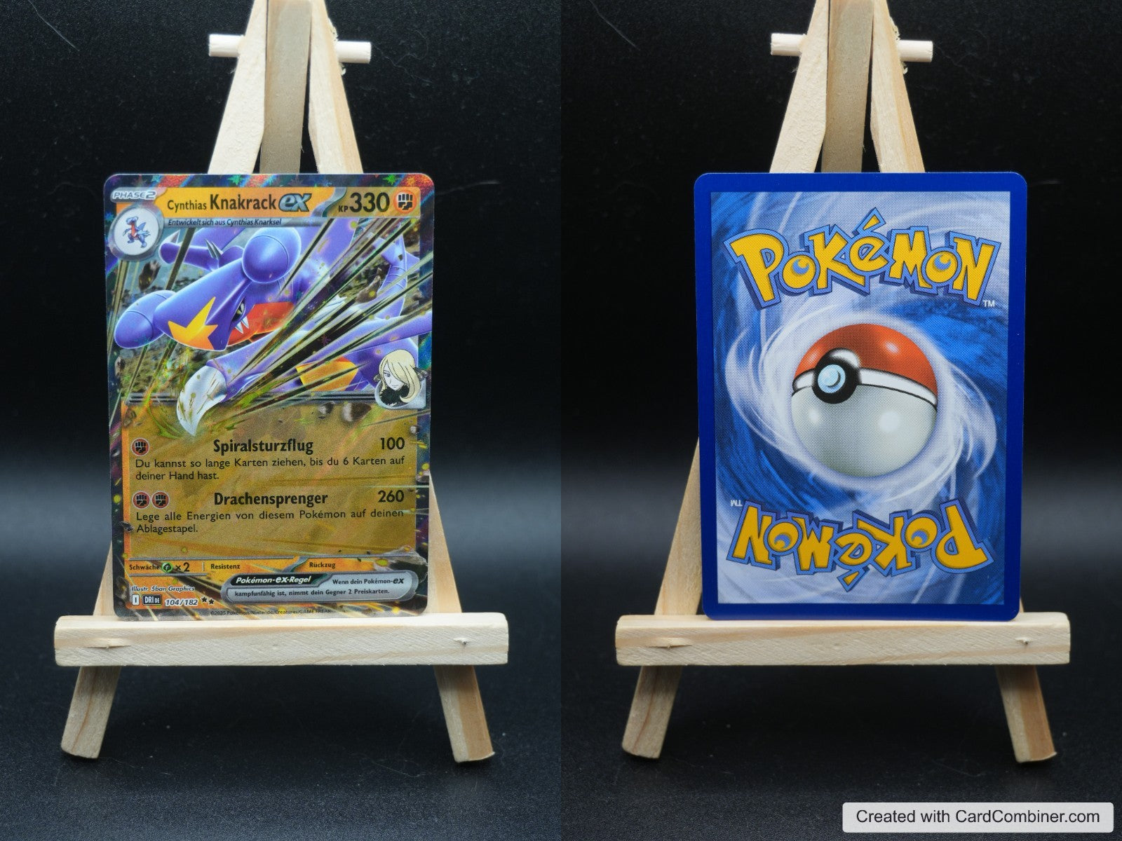 Cynthias Knakrack ex DRI 104 Ewige Rivalen Pokémon Karte Deutsch Near Mint