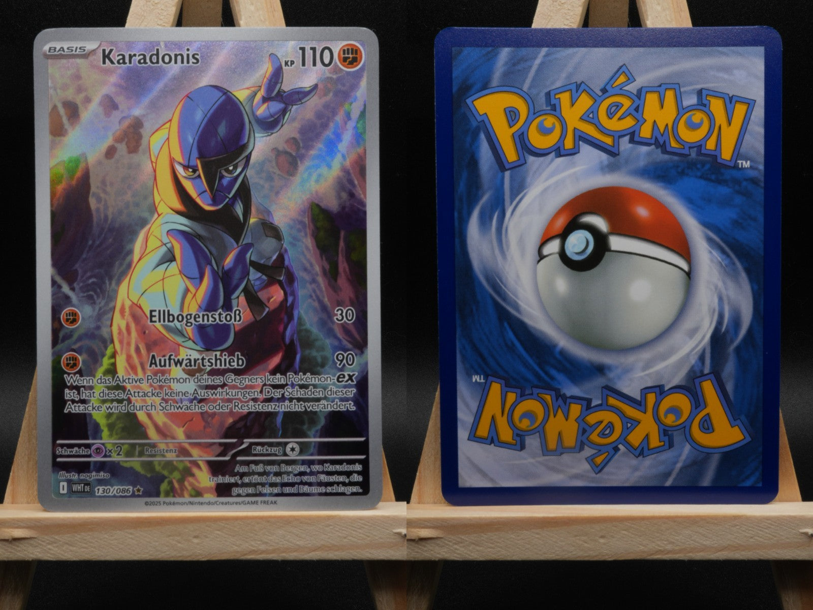 Karadonis 130/086 Illustration Rare Weiße Flammen DE NM Pokémon