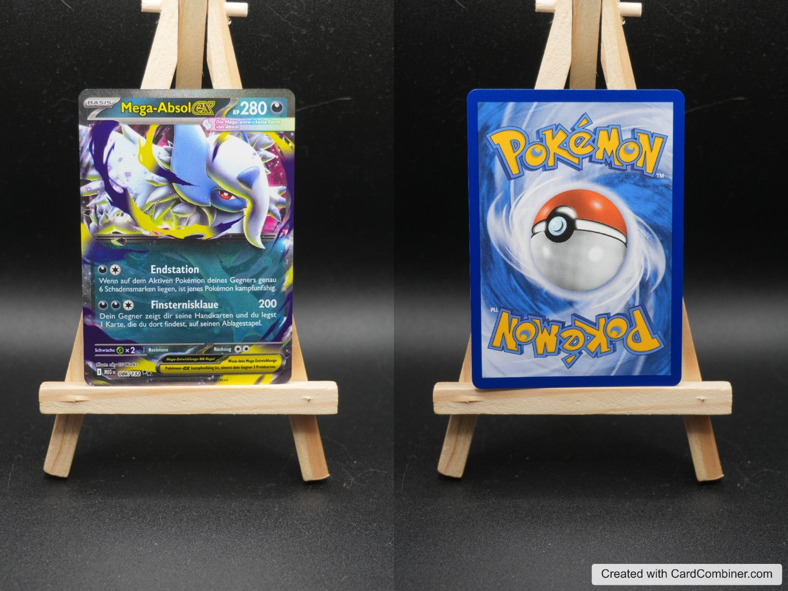 Mega Absol ex MEG 086 Mega-Entwicklung Pokémon Karte Deutsch Near Mint
