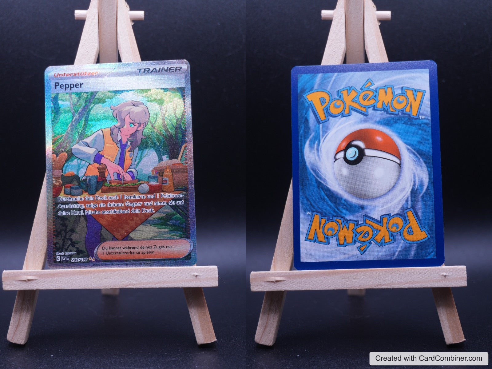 Pepper SVI 249 Karmesin und Purpur Pokémon Karte Deutsch Near Mint