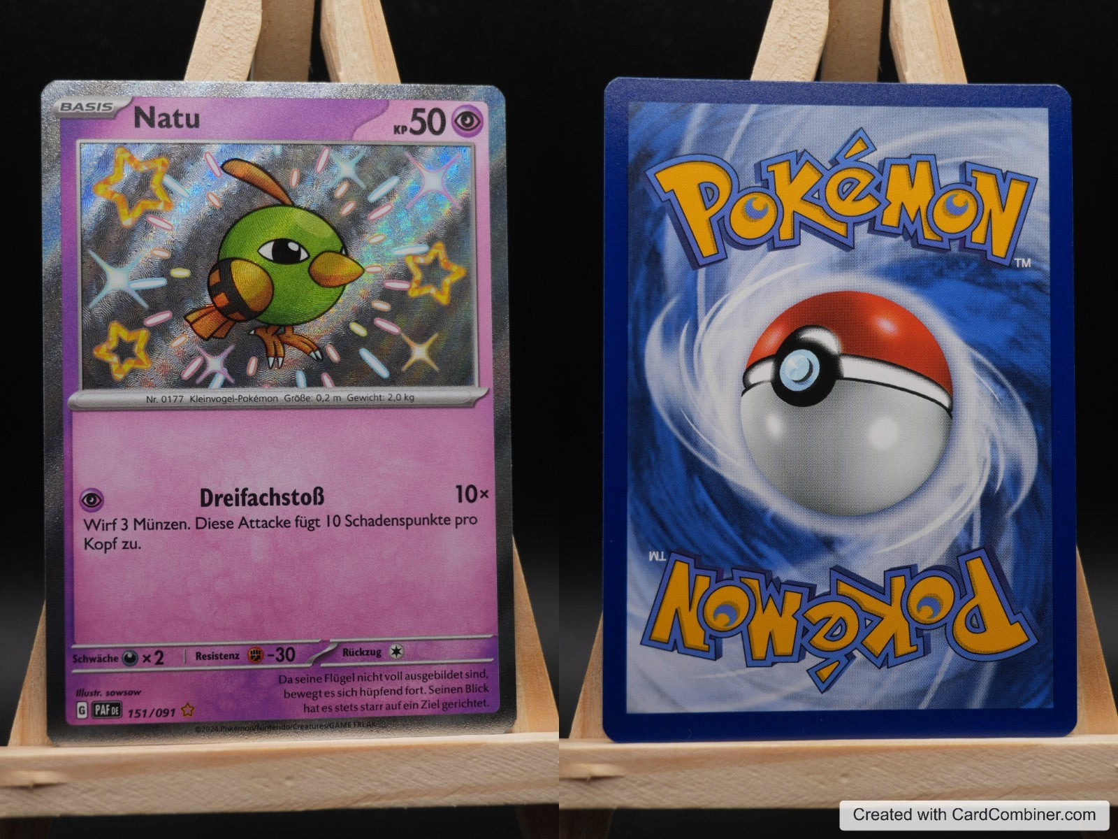 Natu PAF 151 Paldeas Schicksale Pokémon Karte Deutsch Near Mint