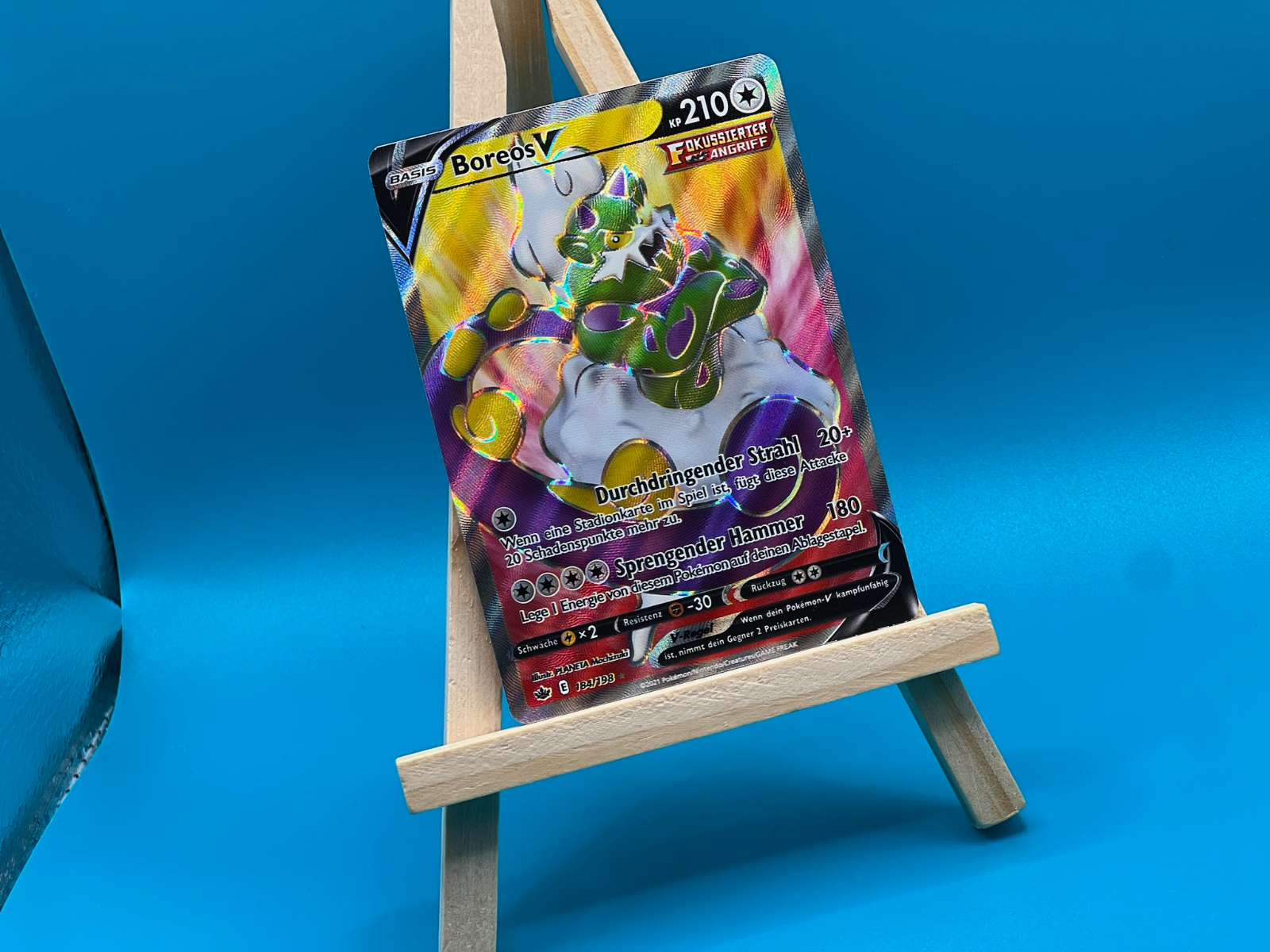 Boreos V CRE 184 Schaurige Herrschaft Pokémon Karte Deutsch Near Mint