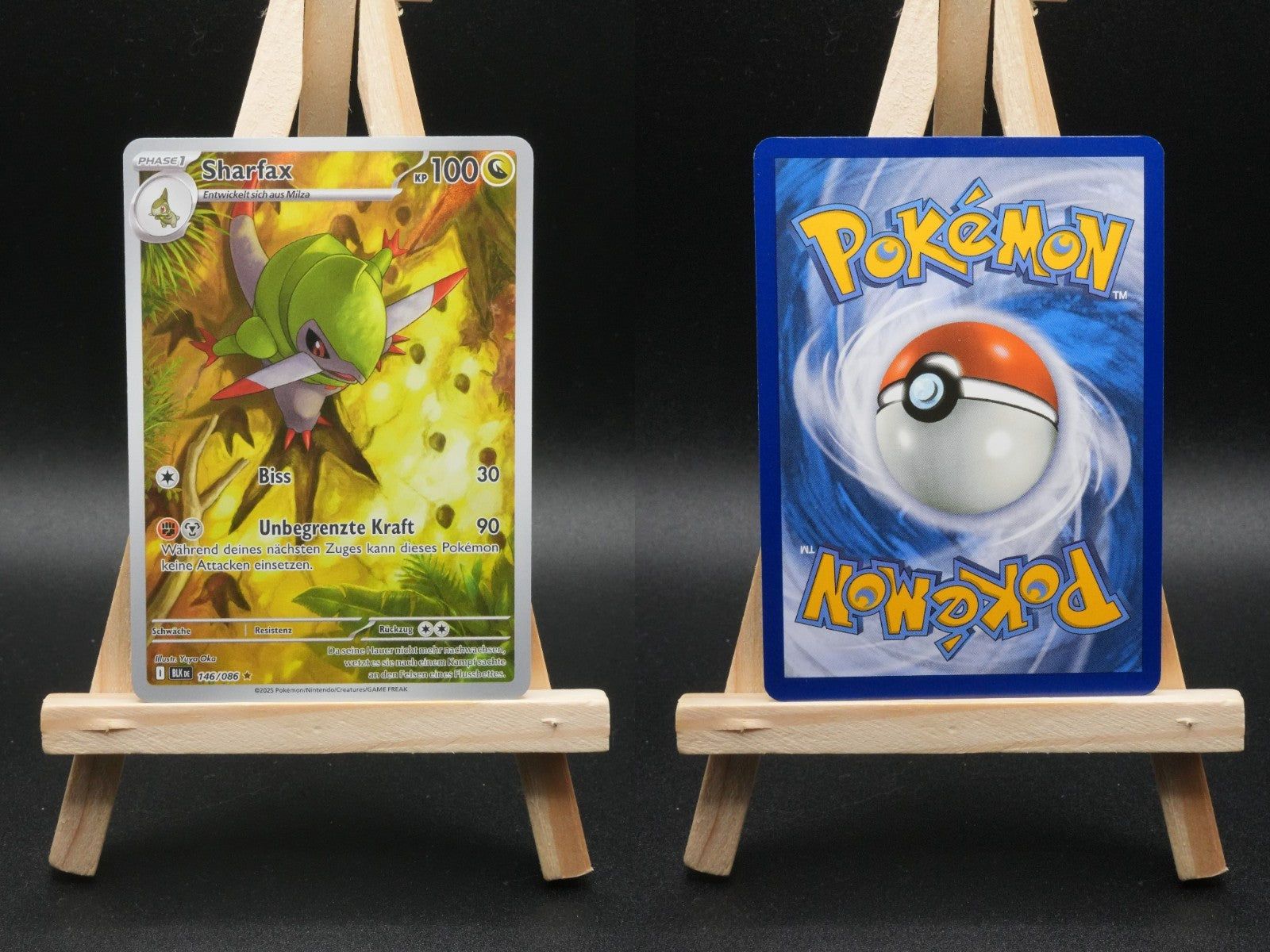 Sharfax BLK 146 Schwarze Blitze Pokémon Karte Deutsch Near Mint