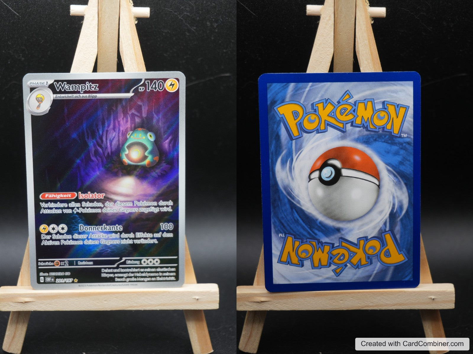 Wampitz OBF 201 Obsidianflammen Pokémon Karte Deutsch Near Mint