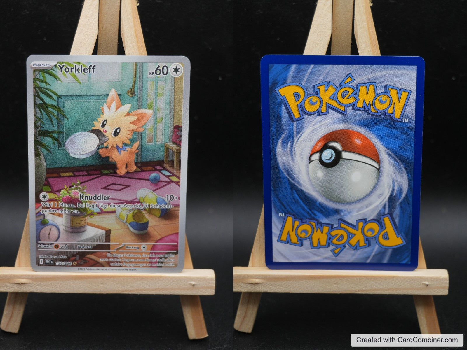 Yorkleff WHT 154 Weiße Flammen Pokémon Karte Deutsch Near Mint