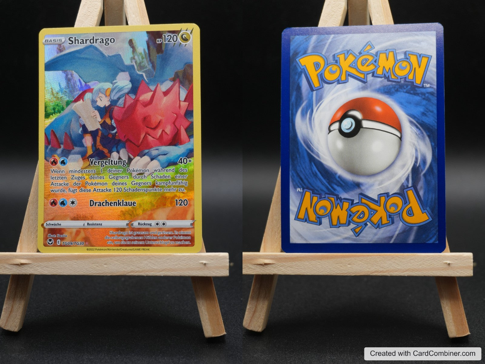 Shardrago SIT TG09 Silberne Sturmwinde Pokémon Karte Deutsch Near Mint