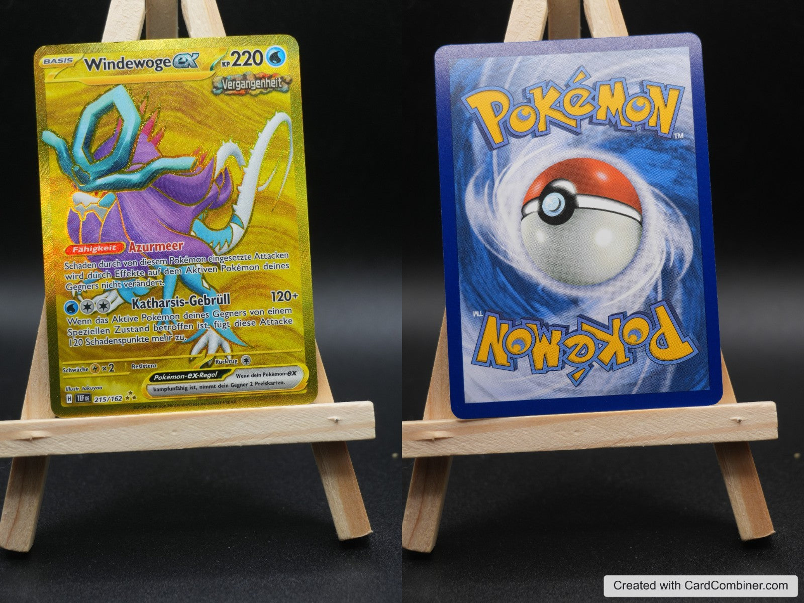 Windewoge ex TEF 215 Gewalten der Zeit Pokémon Karte Deutsch Near Mint