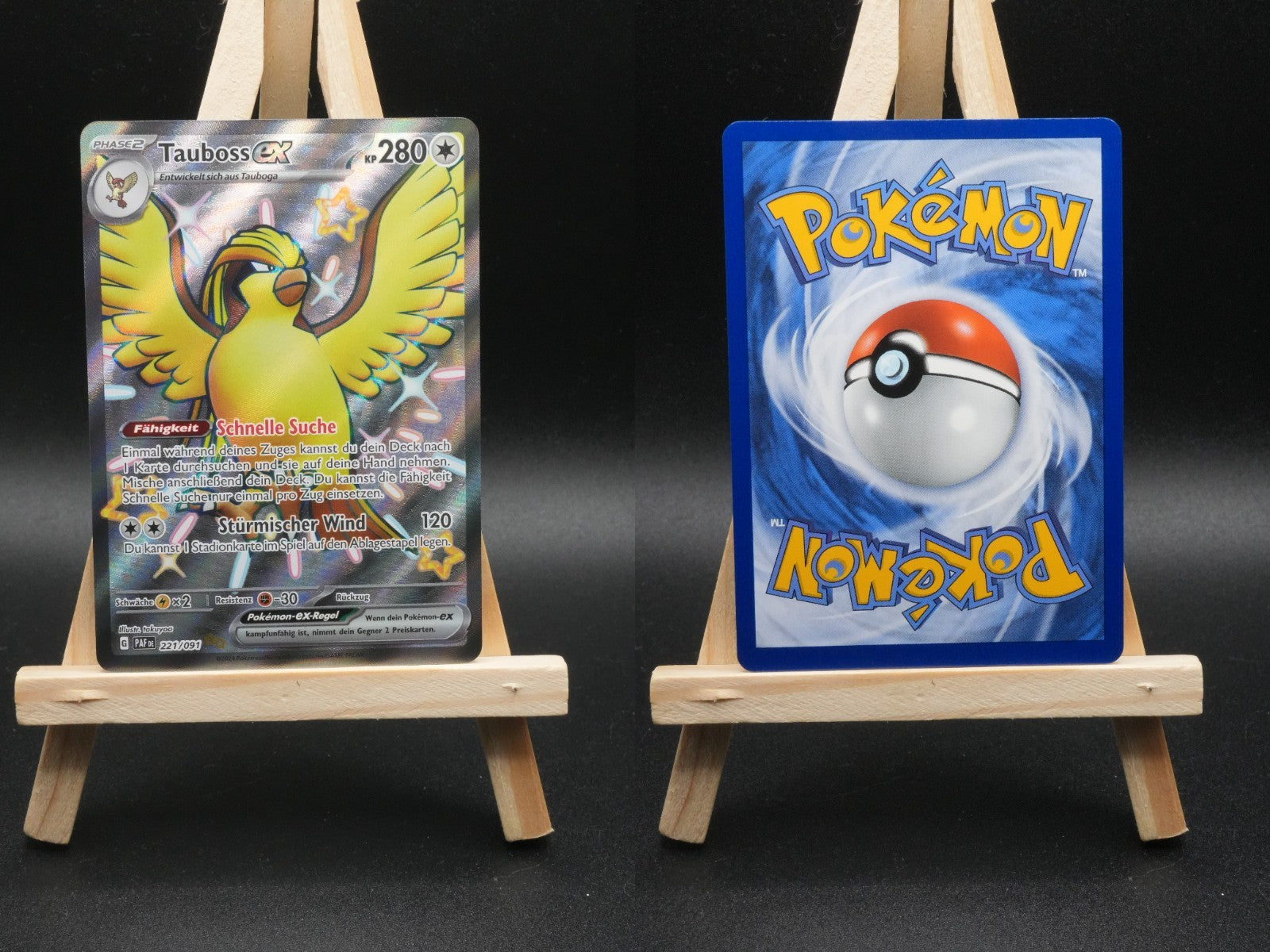 Tauboss ex PAF 221 Paldeas Schicksale Pokémon Karte Deutsch Near Mint