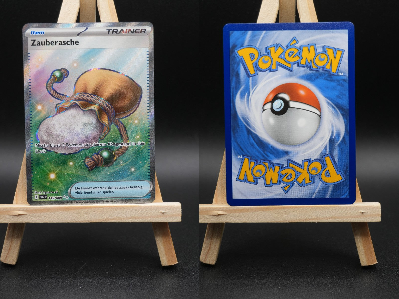 Zauberasche POR 115 Optimale Ordnung Pokémon Karte Deutsch Near Mint