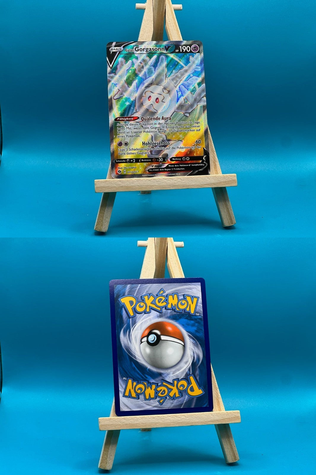 Galar-Gorgasonn V CPA 71 Weg des Champs Pokémon Karte Deutsch Near Mint