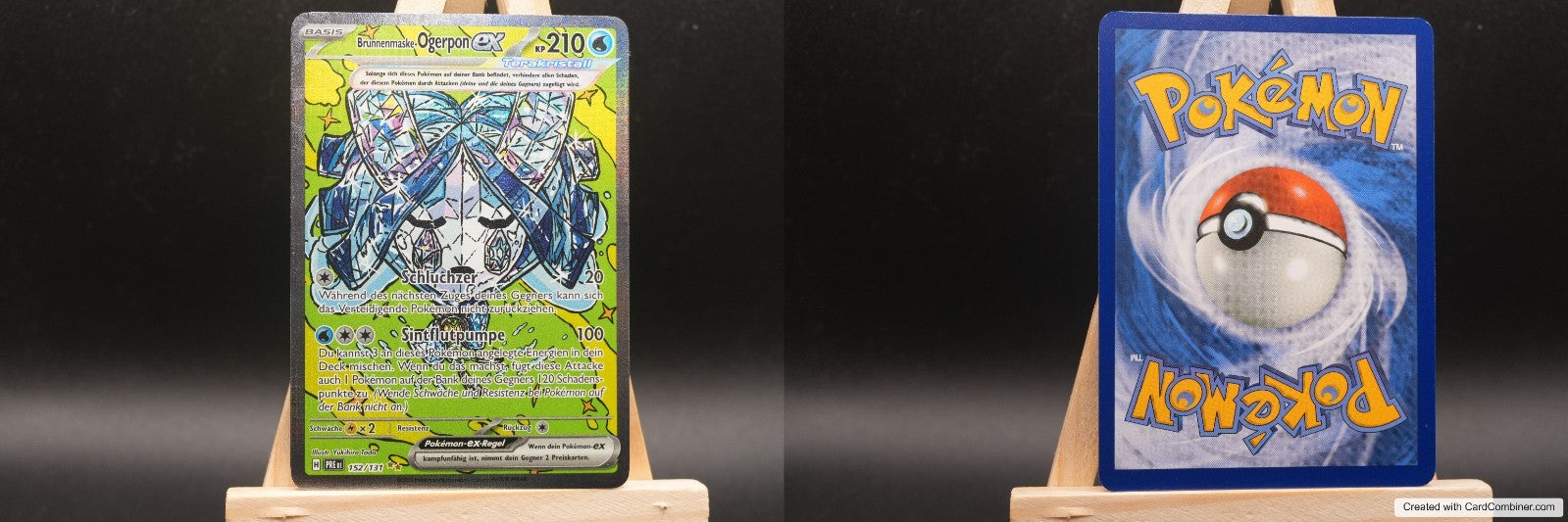 Pokémon Brunnenmaske-Ogerpon Ex PRE 152/131 Karte Deutsch