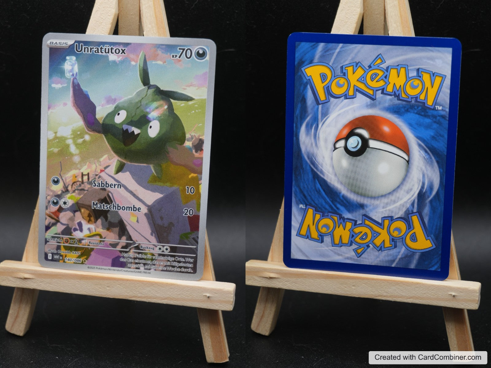 Unratütox WHT 140 Weiße Flammen Pokémon Karte Deutsch Near Mint