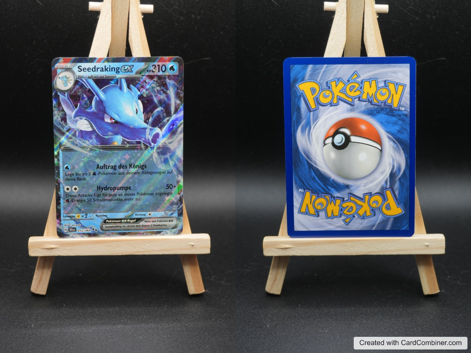 Seedraking ex SFA 012 Nebel der Sagen Pokémon Karte Deutsch Near Mint