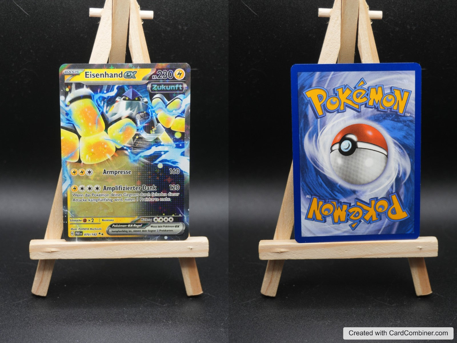 Eisenhand ex PAR 070 Paradoxrift Pokémon Karte Deutsch Near Mint