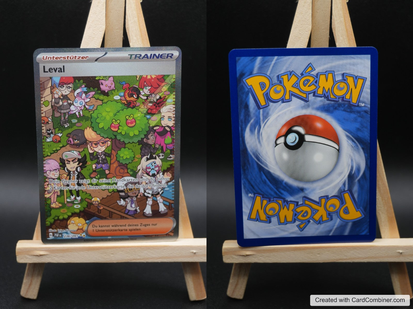 Leval PAF 236 Paldeas Schicksale Pokémon Karte Deutsch Near Mint
