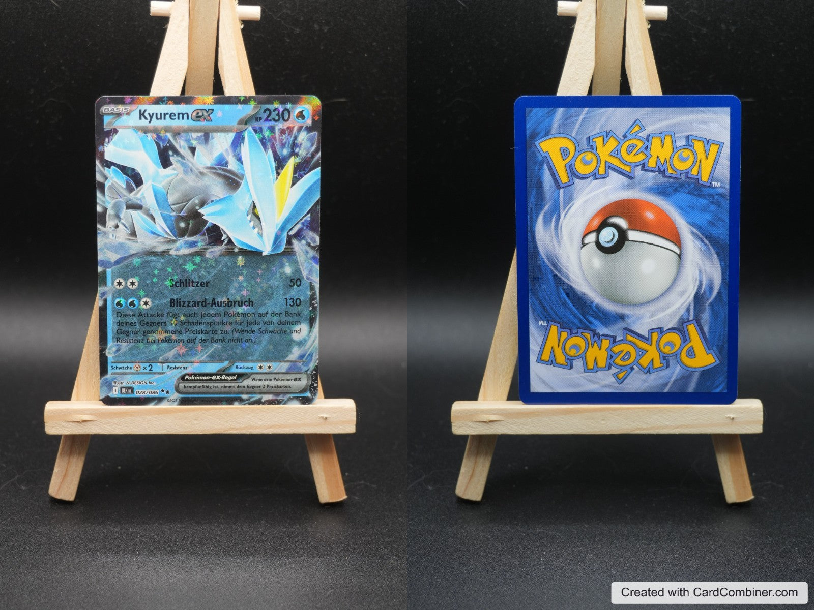Kyurem ex BLK 028 Schwarze Blitze Pokémon Karte Deutsch Near Mint