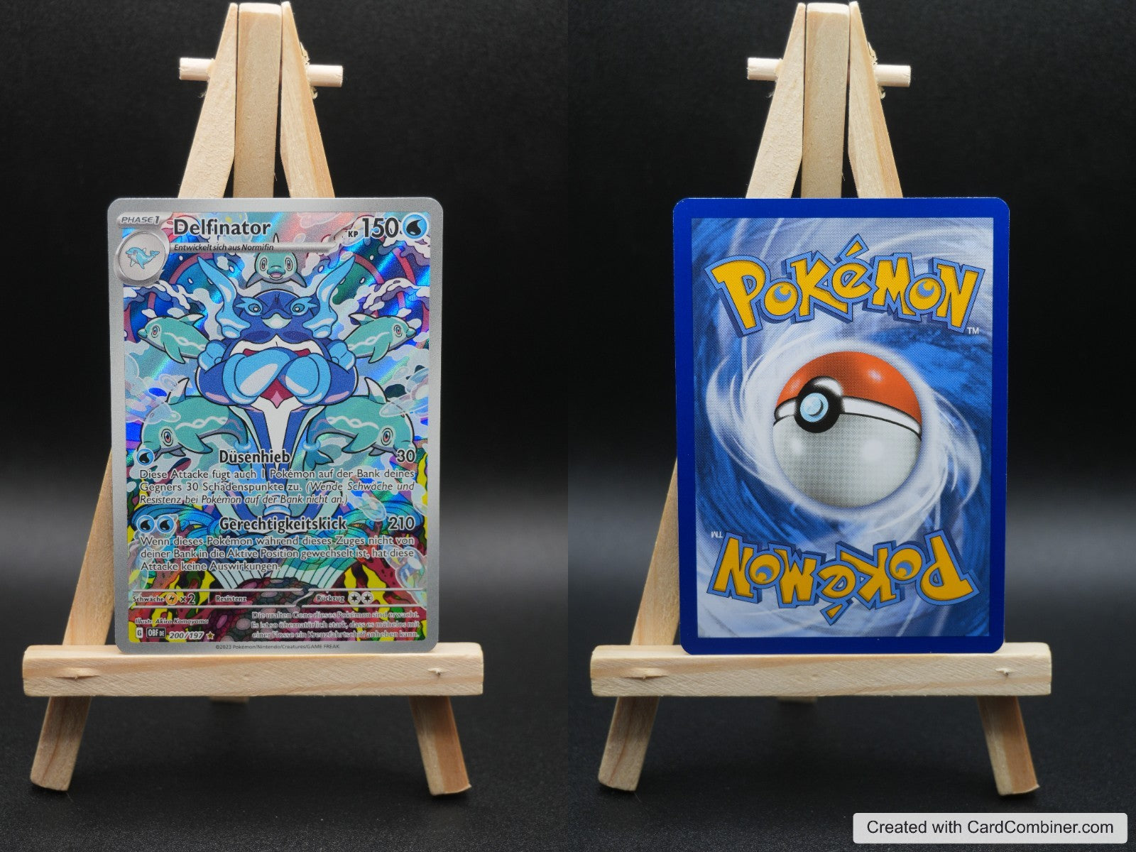 Delfinator OBF 200 Obsidianflammen Pokémon Karte Deutsch Near Mint