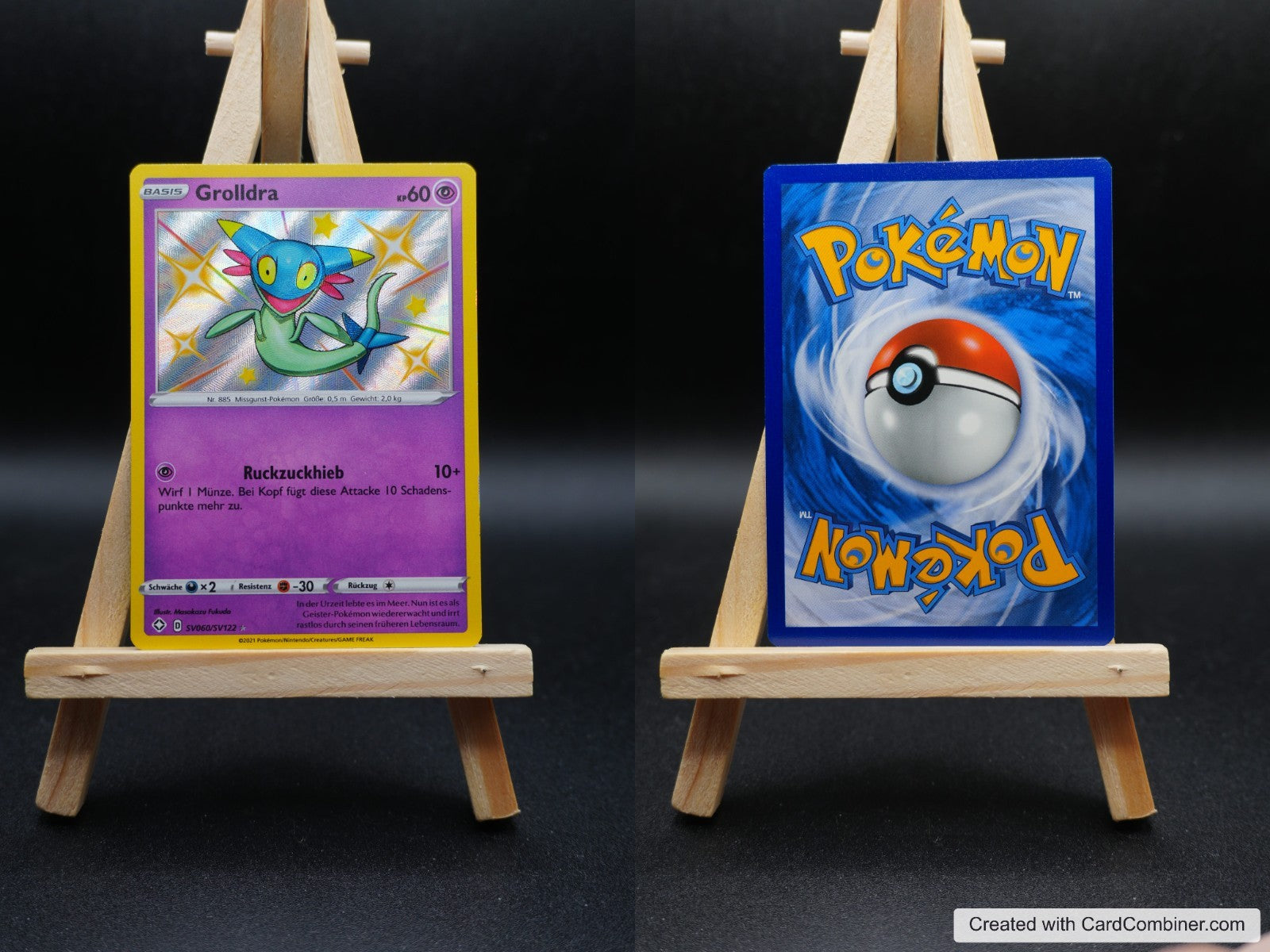 Grolldra SHF SV60 Glänzendes Schicksal Pokémon Karte Deutsch Near Mint