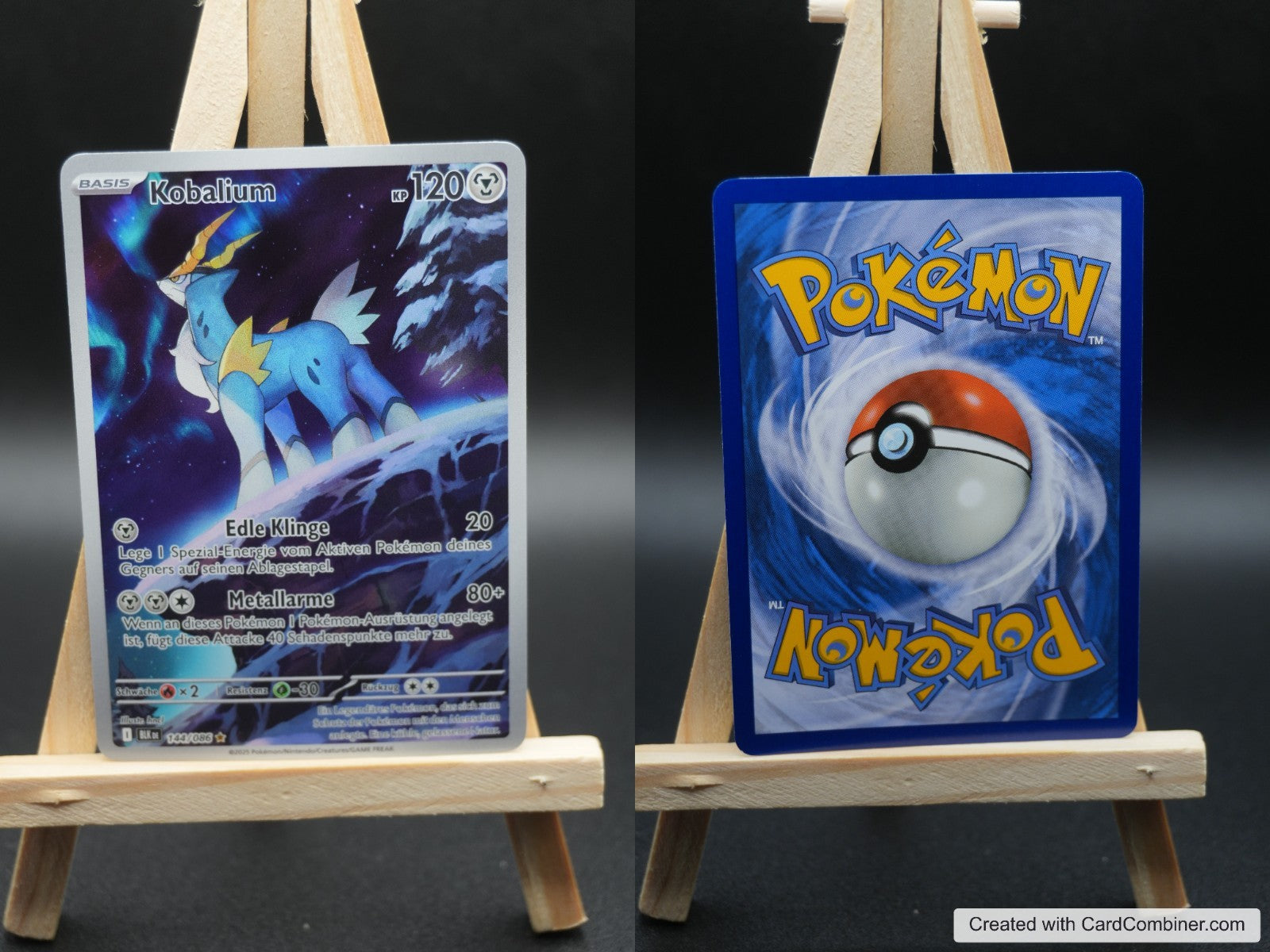 Kobalium BLK 144 Schwarze Blitze Pokémon Karte Deutsch Near Mint