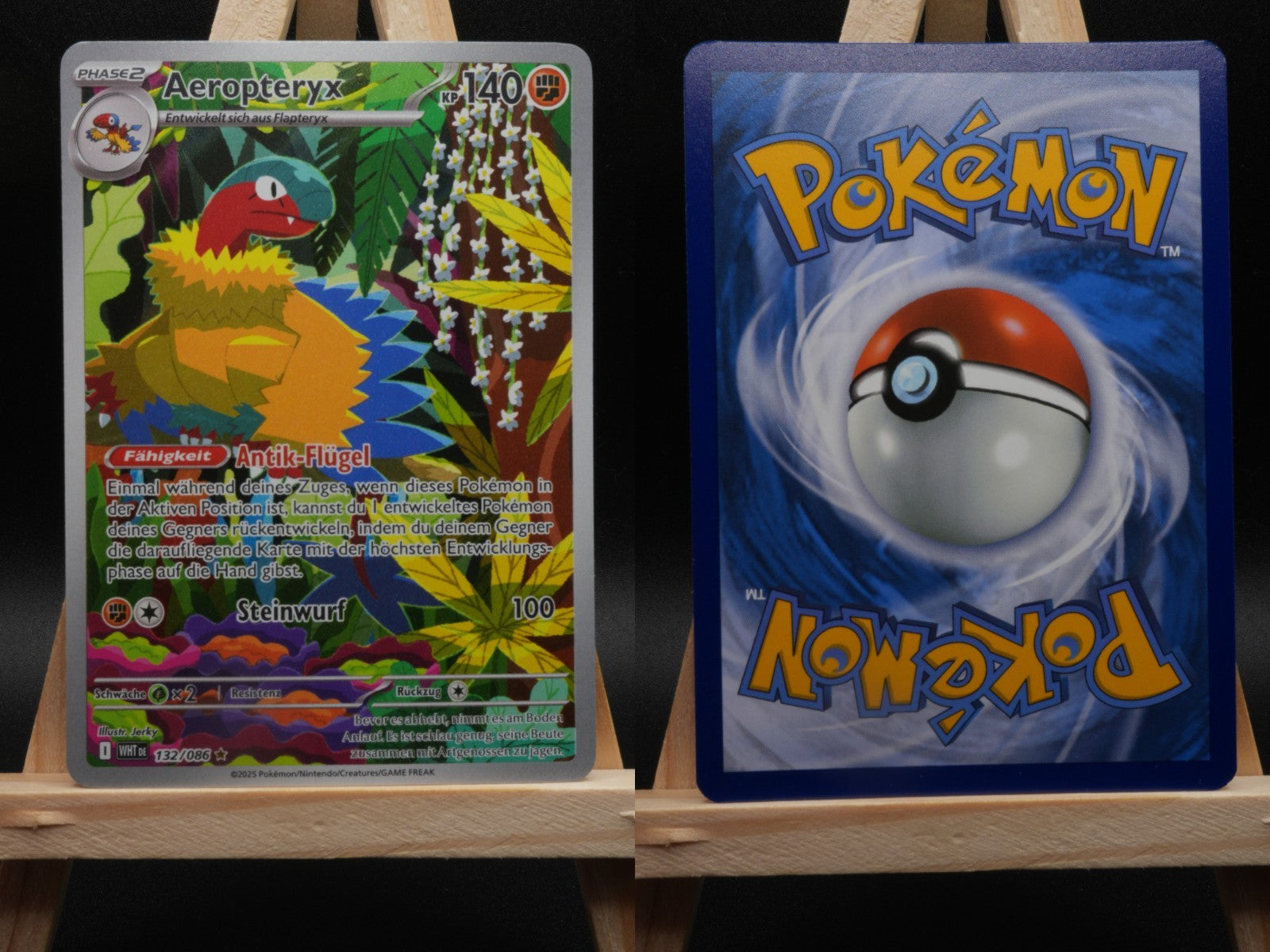 Aeropteryx 132/086 Illustration Rare Weiße Flammen DE NM Pokémon