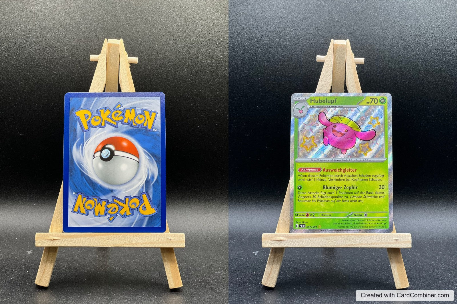 Hubelupf PAF 097 Paldeas Schicksale Pokémon Karte Deutsch Near Mint